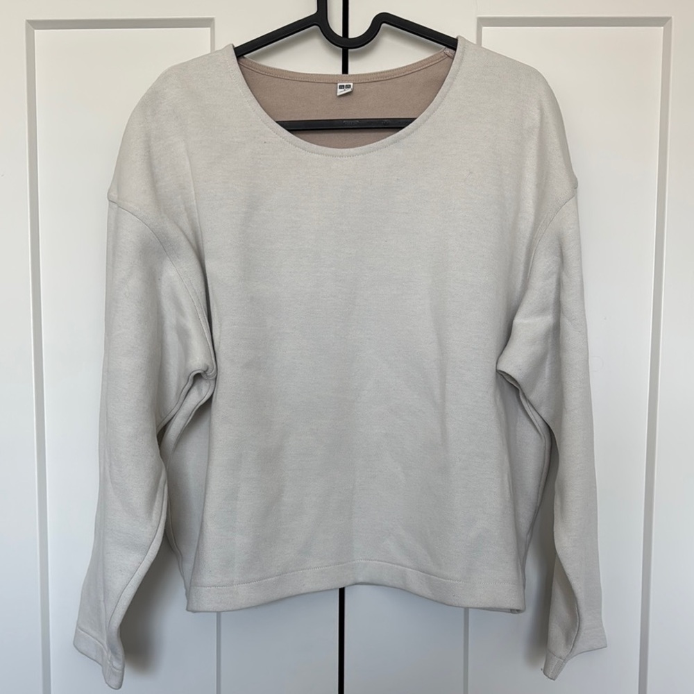 Uniqlo Beige Long Sleeve Top
